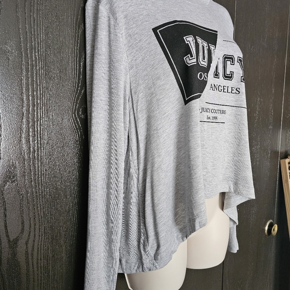 𝐑𝐞𝐭𝐚𝐢𝐥 $𝟒𝟓 Juicy By Juicy Couture Crew Neck Long Sleeve Top Large New - Picture 5 of 10